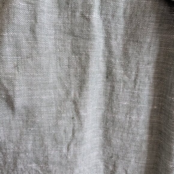 Rachel Zoe 100% Linen Short Sleeve Shirt Light Blue Button-down Collar Medium - Picture 8 of 10